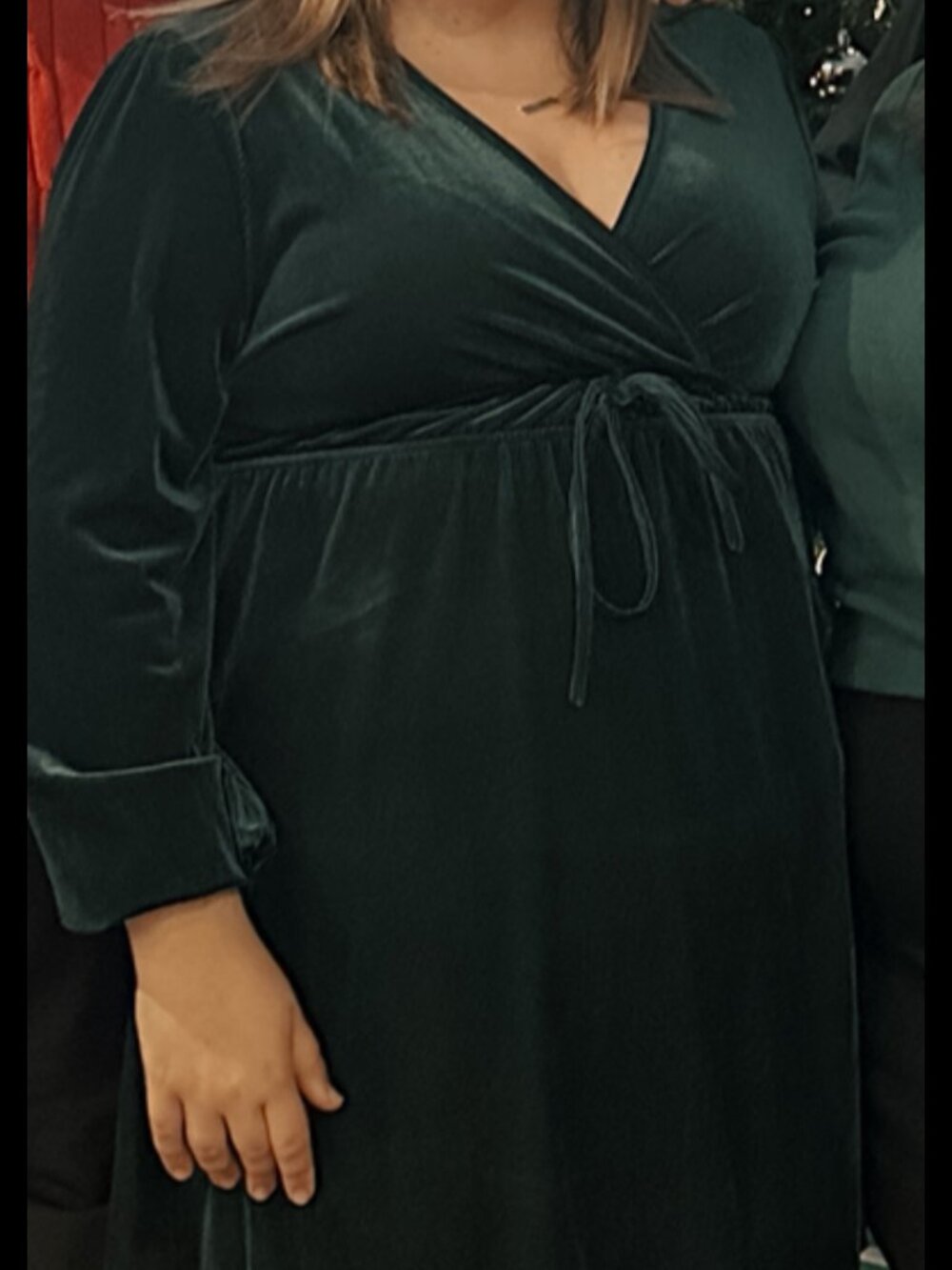 Green Velvet Dress